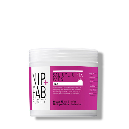 NIP + FAB Salicylic Fix Day Pads Dienas attīrošie spilventiņi sejai 60pcs.