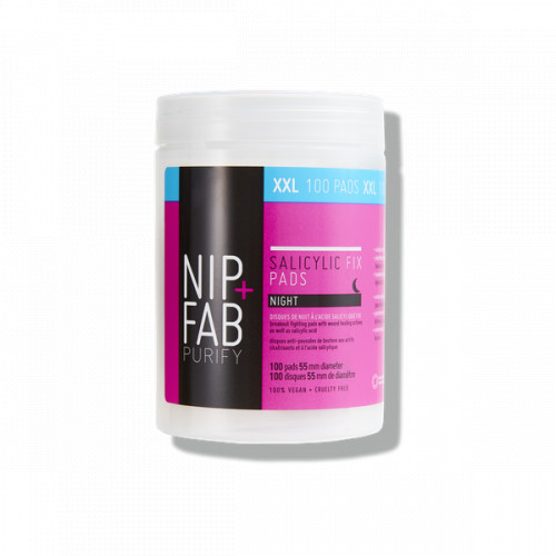 NIP + FAB Salicylic Fix Night Pads Nakts attīrošie spilventiņi sejai 60pcs.