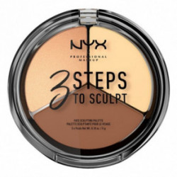 NYX Professional Makeup 3 Steps to Sculpt Face Sculpting Palette Sejas konturēšanas palete 15g