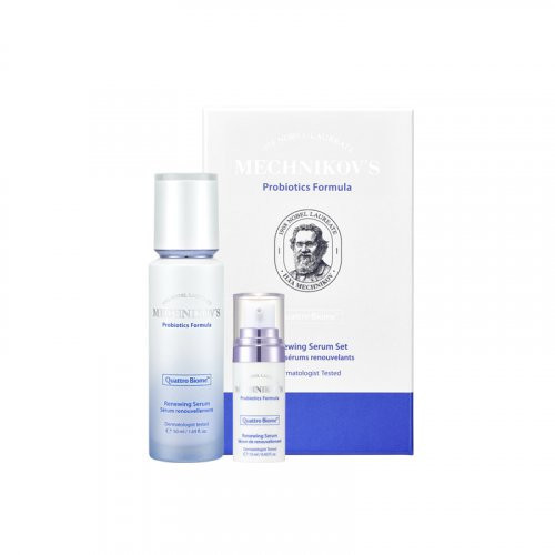 Holika Holika Mechnikov's Probiotics Formula Renewing Serum Seruma komplekts ādas jaunībai Kit