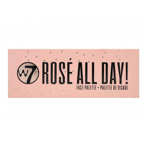 W7 Cosmetics Rosé All Day Palette Daudzfunkcionāla palete sejai 1gab.