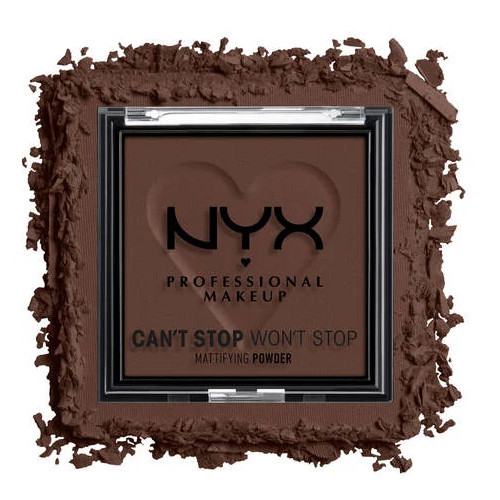 NYX Professional Makeup Can't Stop Won't Stop Mattifying Powder Kompakts pūderis matētam efektam 6g