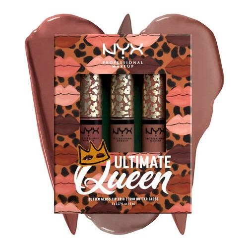NYX Professional Makeup Ultimate Queen Butter Gloss Trio Lūpu spīdumu komplekts 3x8ml