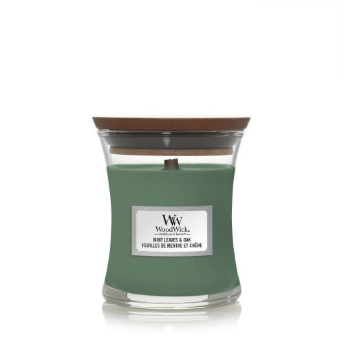 WoodWick Mint Leaves & Oak Svece Heartwick