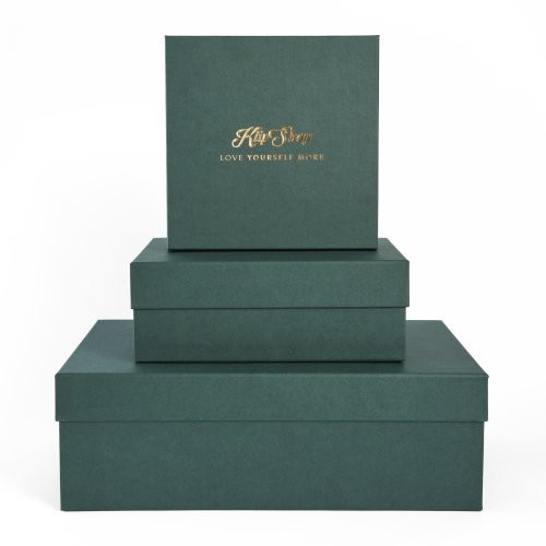 KlipShop Premium Zaļa dāvanu kastīte M