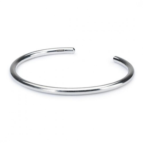 Trollbeads Sudraba Bangle aproces komplekts ar Melno Oniksu XXS