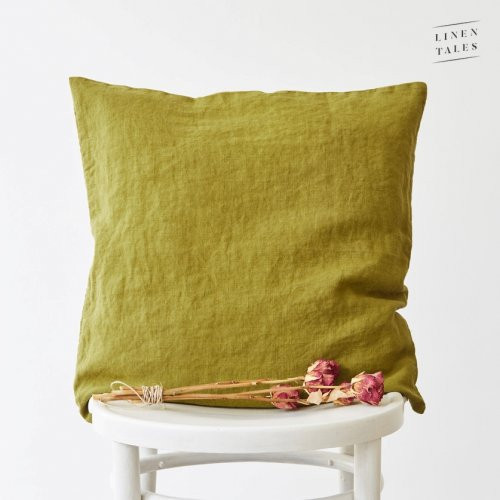 Linen Tales Linen Cushion Cover Lina spilvena pārvalks Martini Olive