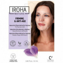 IROHA Tissue Face Mask With Bakuchiol & Peptides Sejas maska ar bakukiolu un peptīdiem. 23ml