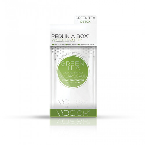 VOESH Waterless Pedi In A Box 3in1 Green Tea Extract Pēdu procedūra Komplekts