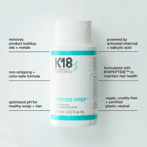 K18 Peptide Prep Detox Shampoo Dziļi attīrošs šampūns 250ml