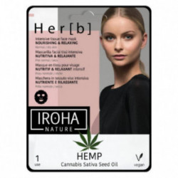 IROHA Facial Tissue Mask Cannabis Seed Oil Maska-cimdi rokām 20g