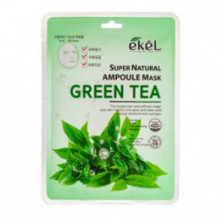 Ekel Super Natural Ampoule Mask Green Tea Zaļās tējas sejas maska 25g