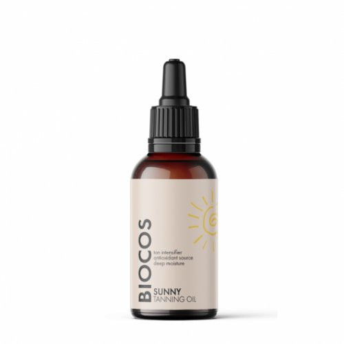 BIOCOS Sunny Tanning Oil Sauļošanās eļļa ar burkānu fitolu 50ml