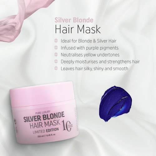 Rich Silver Blonde Hair Mask Dzelteno toni neitralizējoša matu maska 250ml